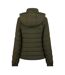 Womens/ladies Luna Puffer Jacket Khaki Green Jack Wills-2