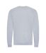 Unisex adult organic sweatshirt heather grey Awdis