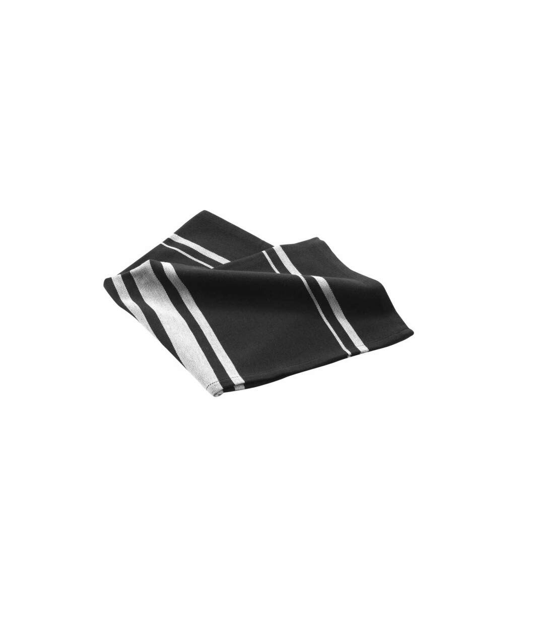 Torchon en Coton Tissé Comptoir 50x70cm Noir-2