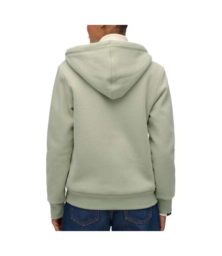 Sweat zippé vert femme superdry borg