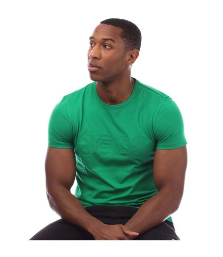 T-shirt Teebo Homme Vert Boss