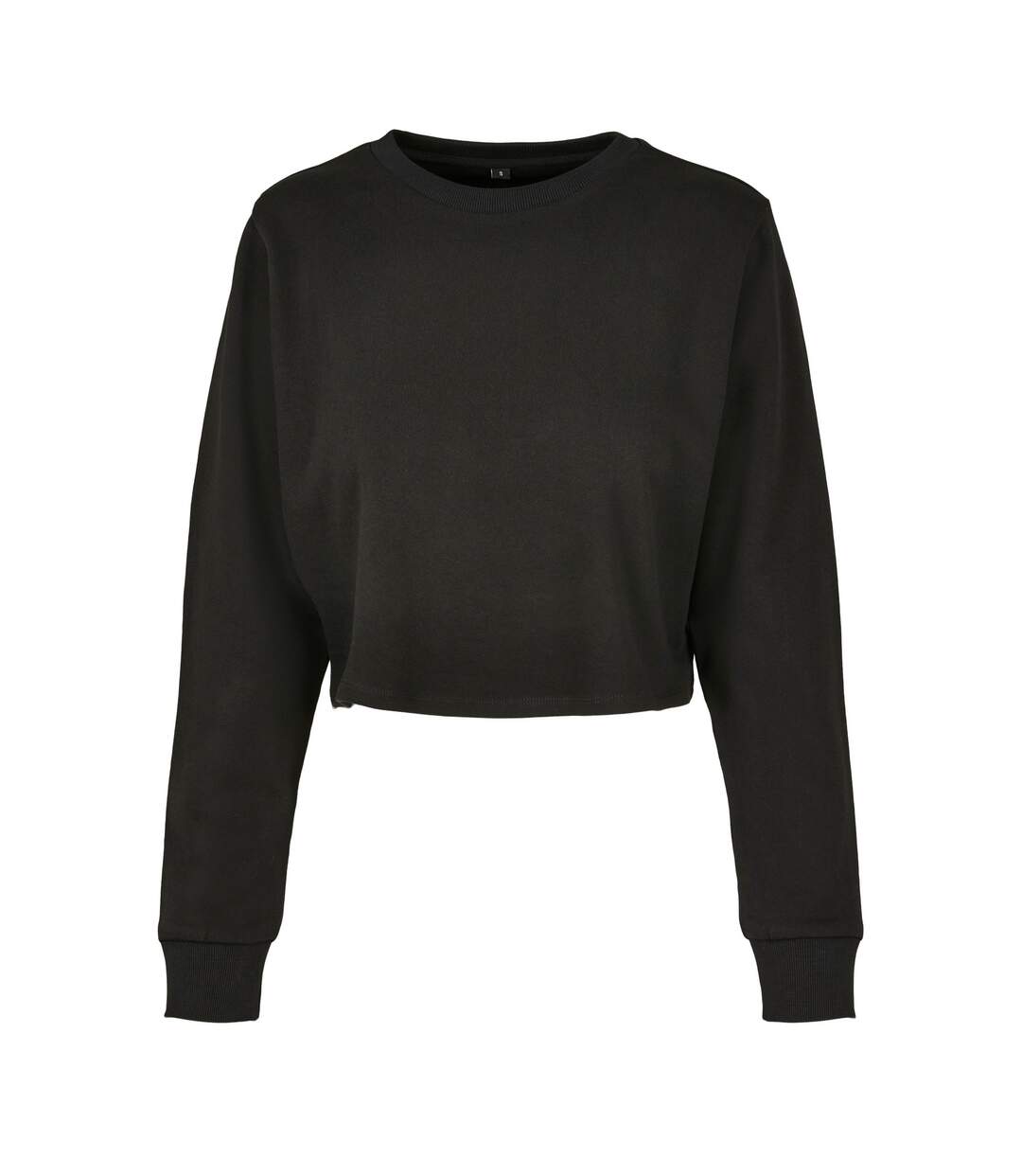 Pull Motif/style Court Femme Noir Build Your Brand-1