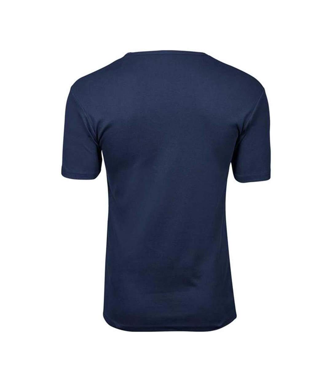T-shirt À Manches Courtes Homme Bleu Marine Tee Jays-2