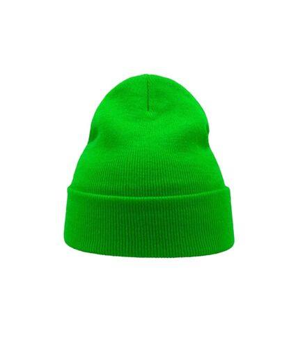 Atlantis Wind Double Skin Beanie With Turn Up (Safety Green)