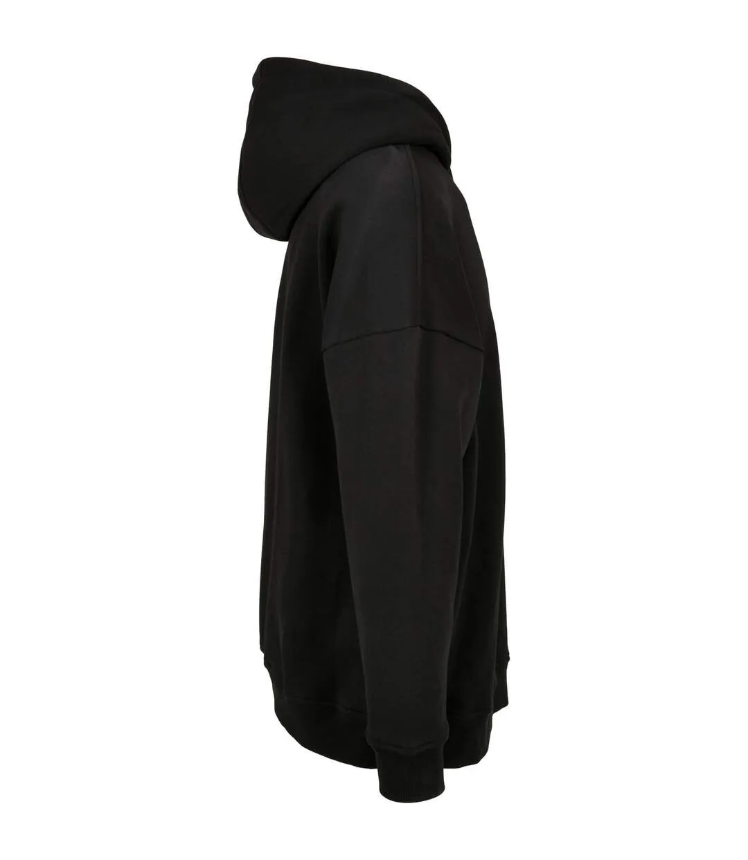 Mens Oversized Cut-on Hoodie Noir Build Your Brand-3
