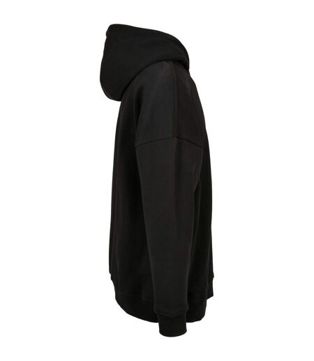 Mens Oversized Cut-on Hoodie Noir Build Your Brand