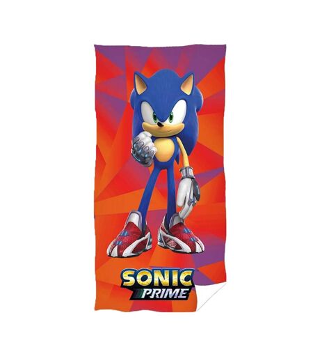 Cotton beach towel one size multicoloured Sonic Prime