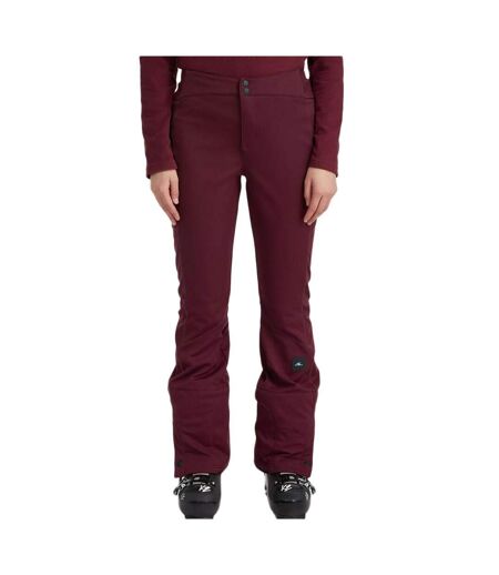Pantalon de ski bordeaux femme o'neill blessed