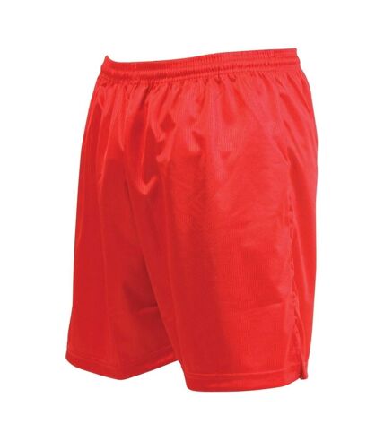 Precision Unisex Adult Micro-Stripe Football Shorts (Red)