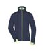 Veste Softshell Femme Bleu Marine Jaune Vif James And Nicholson-1