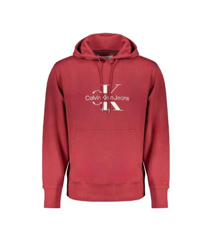 Sweat à capuche Rouge Homme Calvin Klein Jeans Disrupted J30J325429 - L