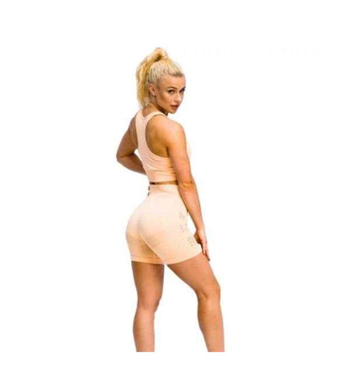 Short California Cute Femme Beige Gym Hero-2