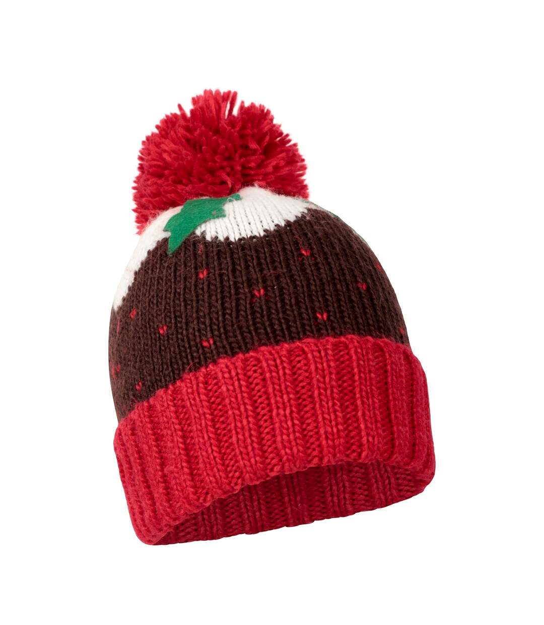 Christmas pudding beanie red/brown/white Mountain Warehouse-2