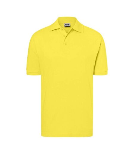 Polo Classic Homme Jaune James And Nicholson