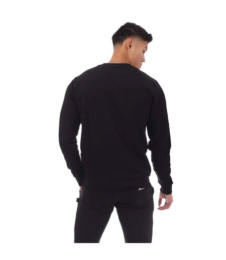 Mens round neck sweatshirt black Aquascutum