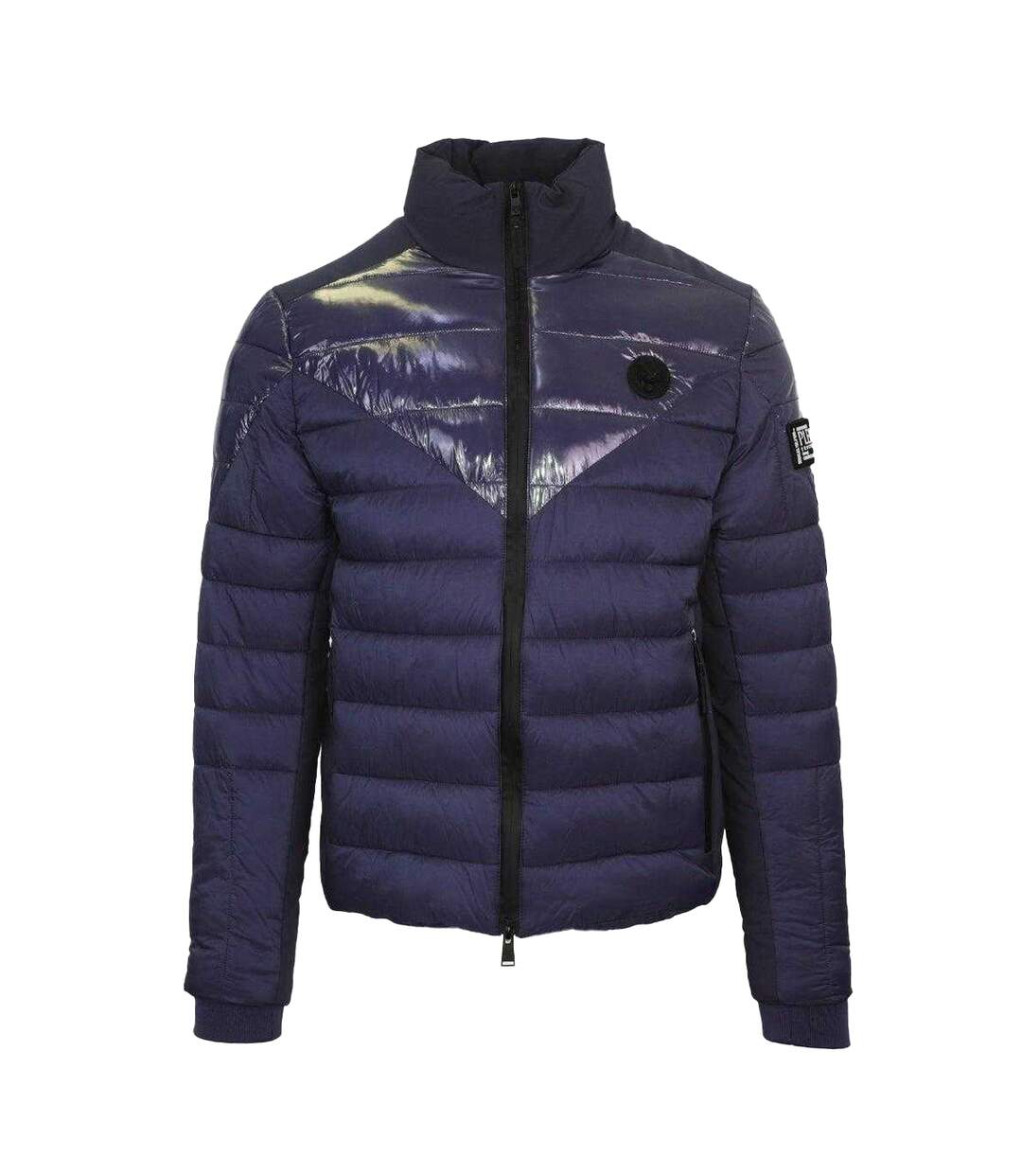 Doudoune Matelassée Motif/style Uni Homme Bleu Marine Plein Sport-1