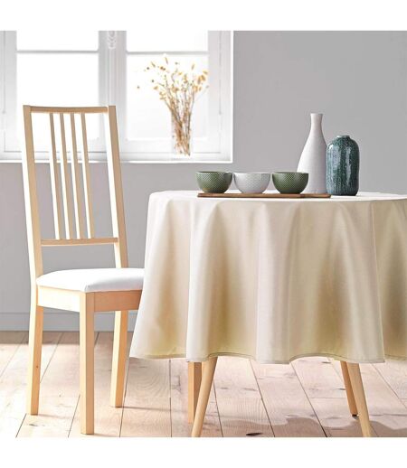 Nappe Ronde Antitache Essentiel 180cm Naturel
