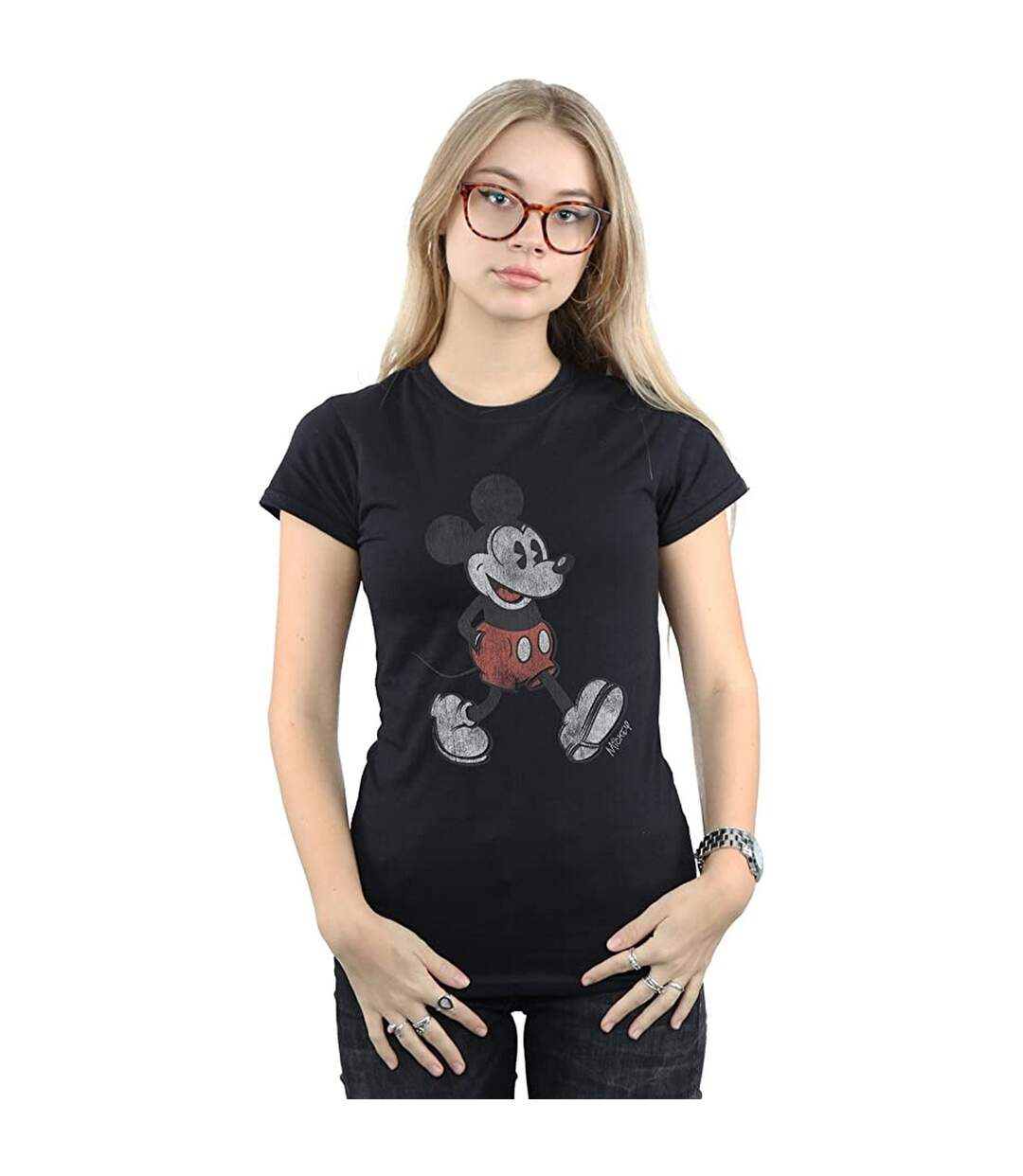 Disney - T-shirt WALKING - Femme (Noir) - UTBI1193-1