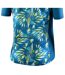 Womens/ladies Half Zip Loose Fit Jersey Turquoise Bicycle Line-4