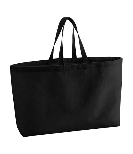 Westford Mill Canvas Oversized Tote Bag (Black) (One Size) - UTPC4986