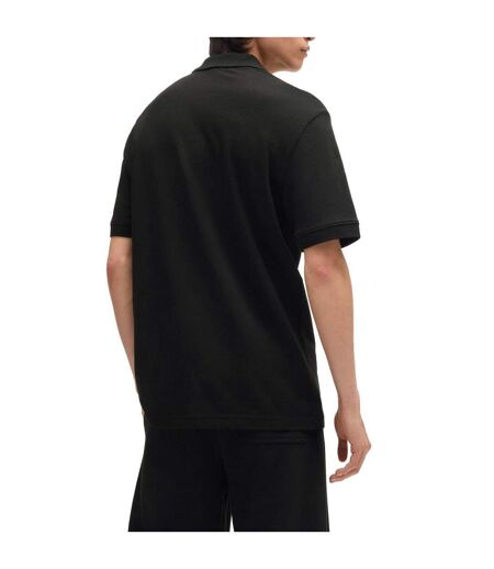 Mens Double Logo Polo Shirt Black Hugo