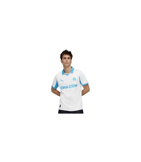 Unisex Adult 25/26 Olympique De Marseille Fc Home Jersey White Blue Puma