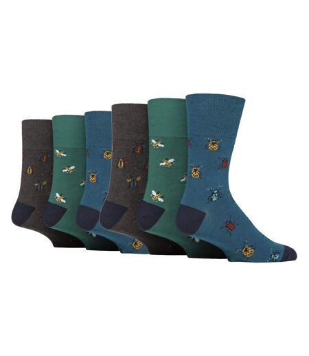 Gentle Grip - Lot de 6 Paires Chaussettes Sans Elastique Diabetique Pour Femme