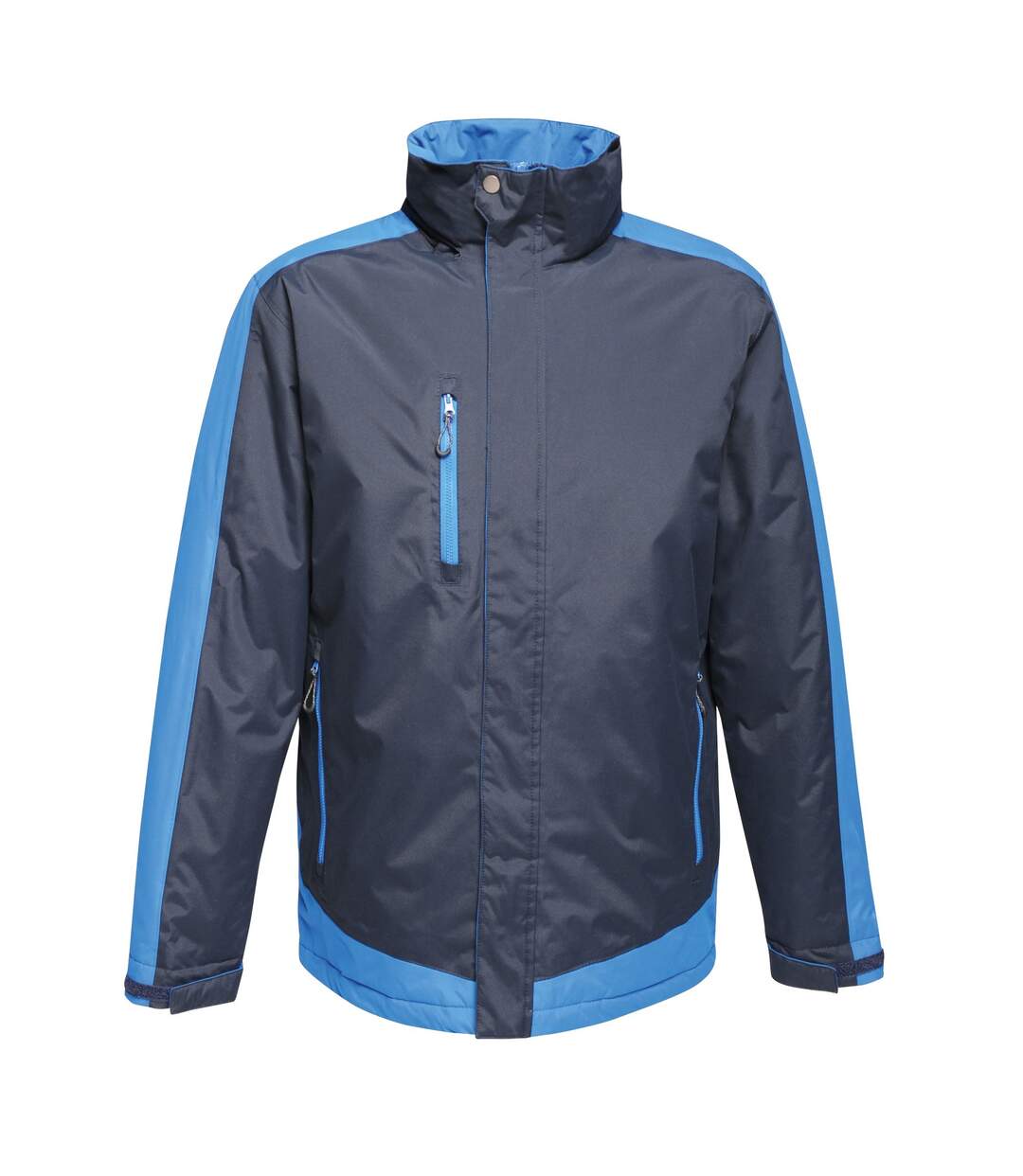 Regatta Mens Contrast Full Zip Jacket (Black Blue/Gentian Blue)