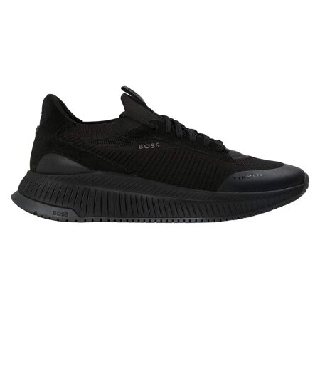 Mens Ttnm Evo Suede Trainers Black Boss