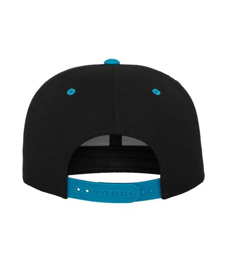 Classic Two Tone Cap Black Teal Flexfit