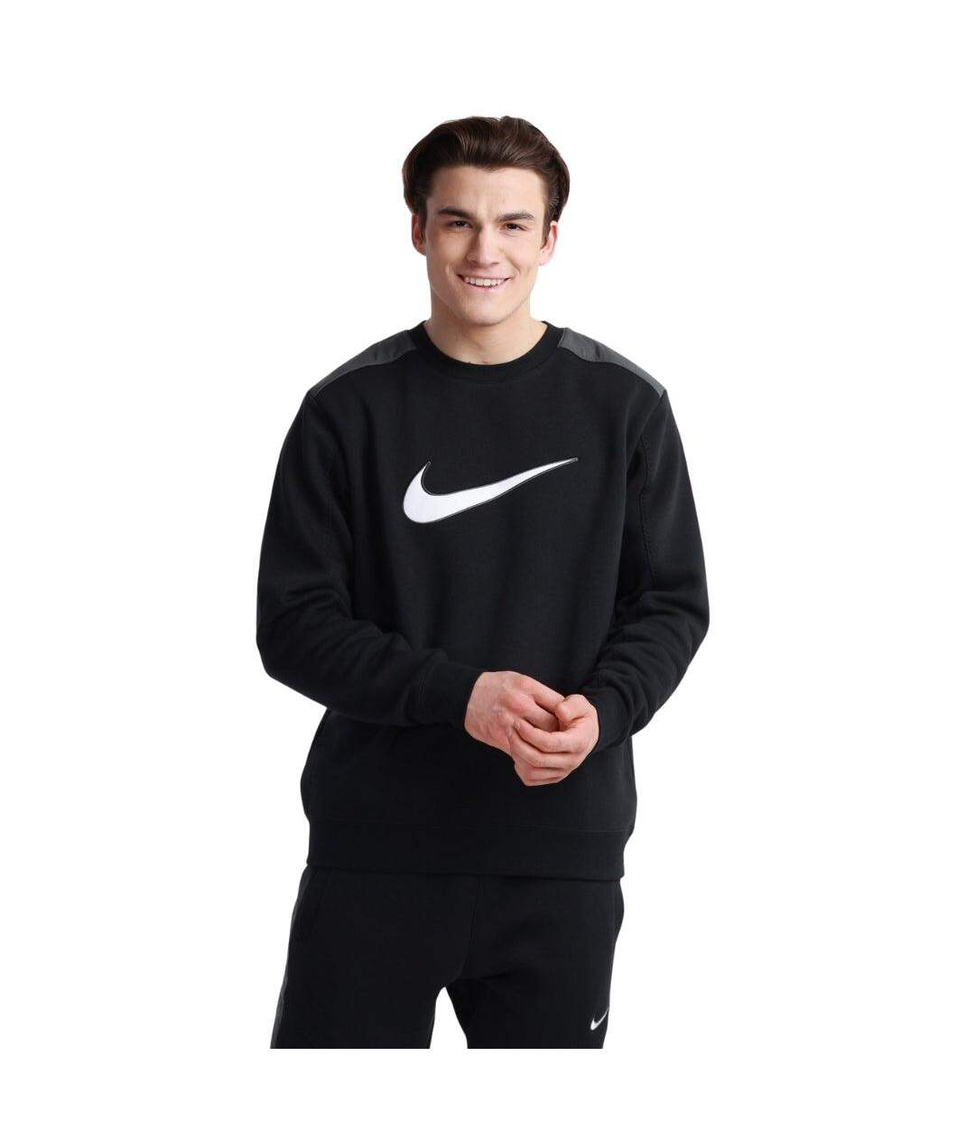 Sweat Motif/style Swoosh Homme Noir Nike-2
