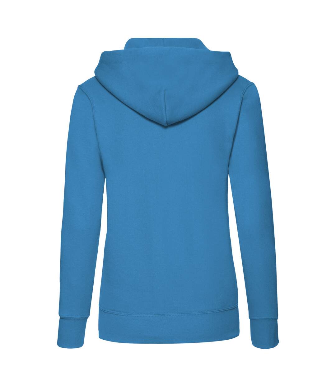 Womens/ladies Classic Hoodie Azure Blue Fruit Of The Loom-2