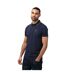 Mens Ricky Gold Detail Tipped Polo Shirt Navy Luke 1977-1