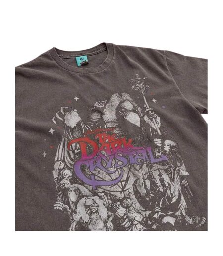 Unisex Adult Eerie Skeksis Vintage Wash T-shirt Black Charcoal Dark Crystal