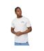 T-shirt Labstock Homme Bleu Crosshatch-2