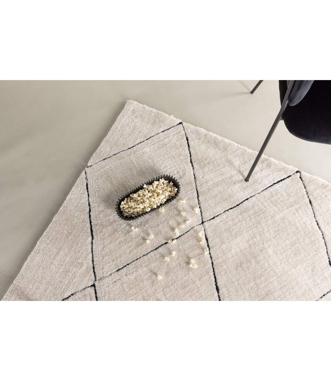 Tapis Déco Shaggy Patrik 200x290cm Blanc-5