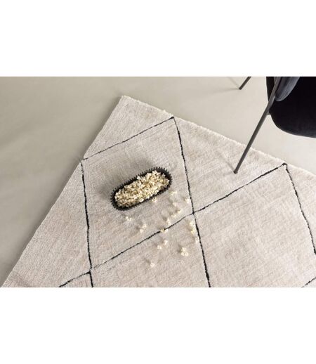 Tapis Déco Shaggy Patrik 200x290cm Blanc