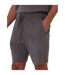 Mens Ardsley Fleece Floral Shorts Slate Threadbare-4