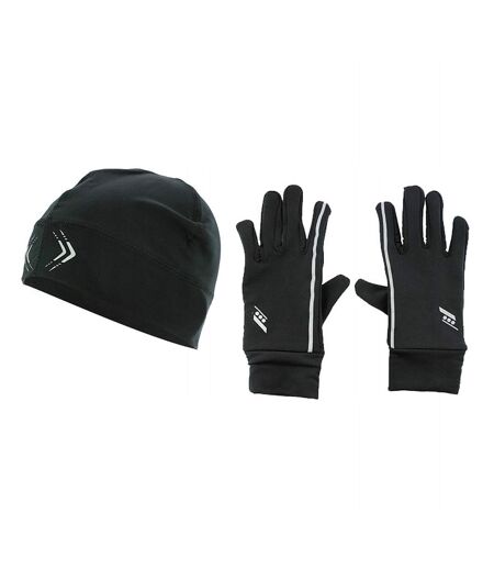 Ensemble Bonnet Et Gants Adulte Xl-2xl Noir Rucanor