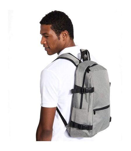 SOLS Unisex Wall Street Padded Backpack (Gray Marl) (One Size) - UTPC2593