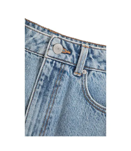Womens/ladies Kate Denim Mini Skirt Blue Animal