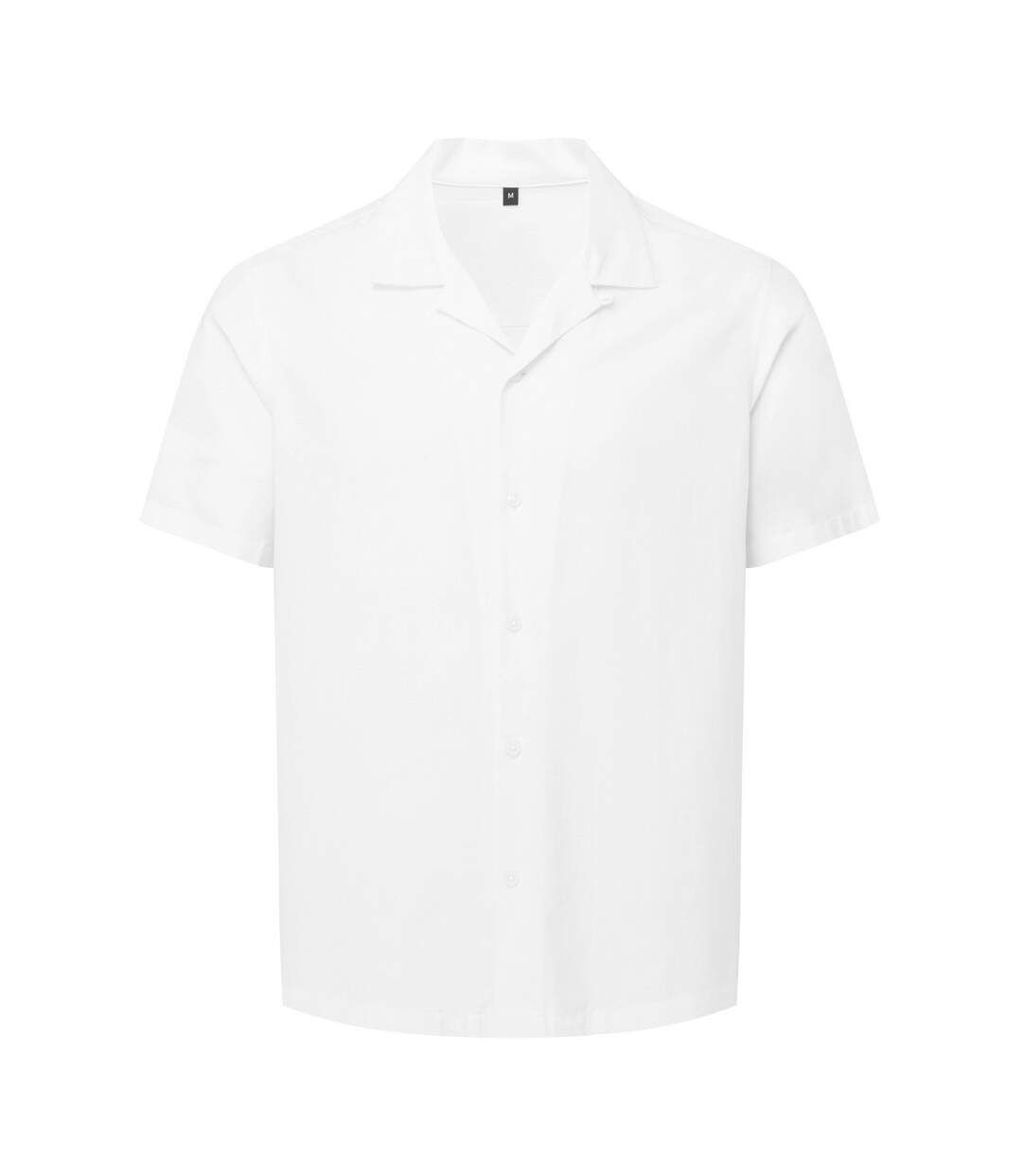 Chemise Manches Courtes Motif/style Uni Homme Blanc Uni Wombat-1