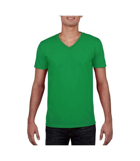 Gildan - T-shirt à manches courtes et col en V - Homme (Vert irlandais) - UTBC490