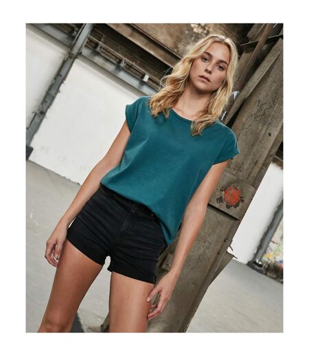 T-shirt Femme Bleu Sarcelle Build Your Brand