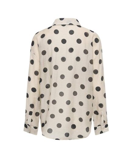 Chemise à pois beige femme jdy fay