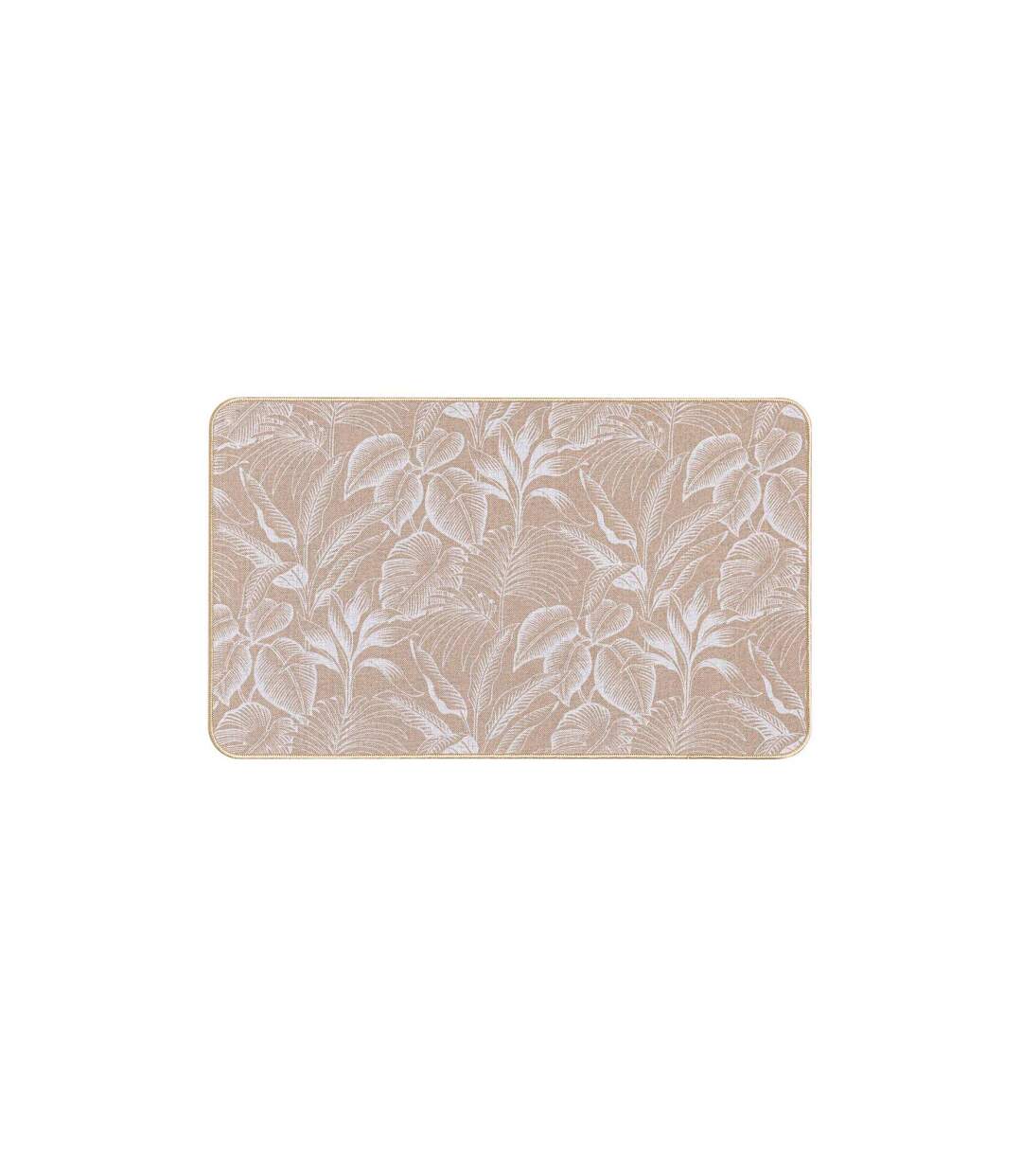 Tapis Déco Imprimé Stylis 45x75cm Naturel & Blanc-1