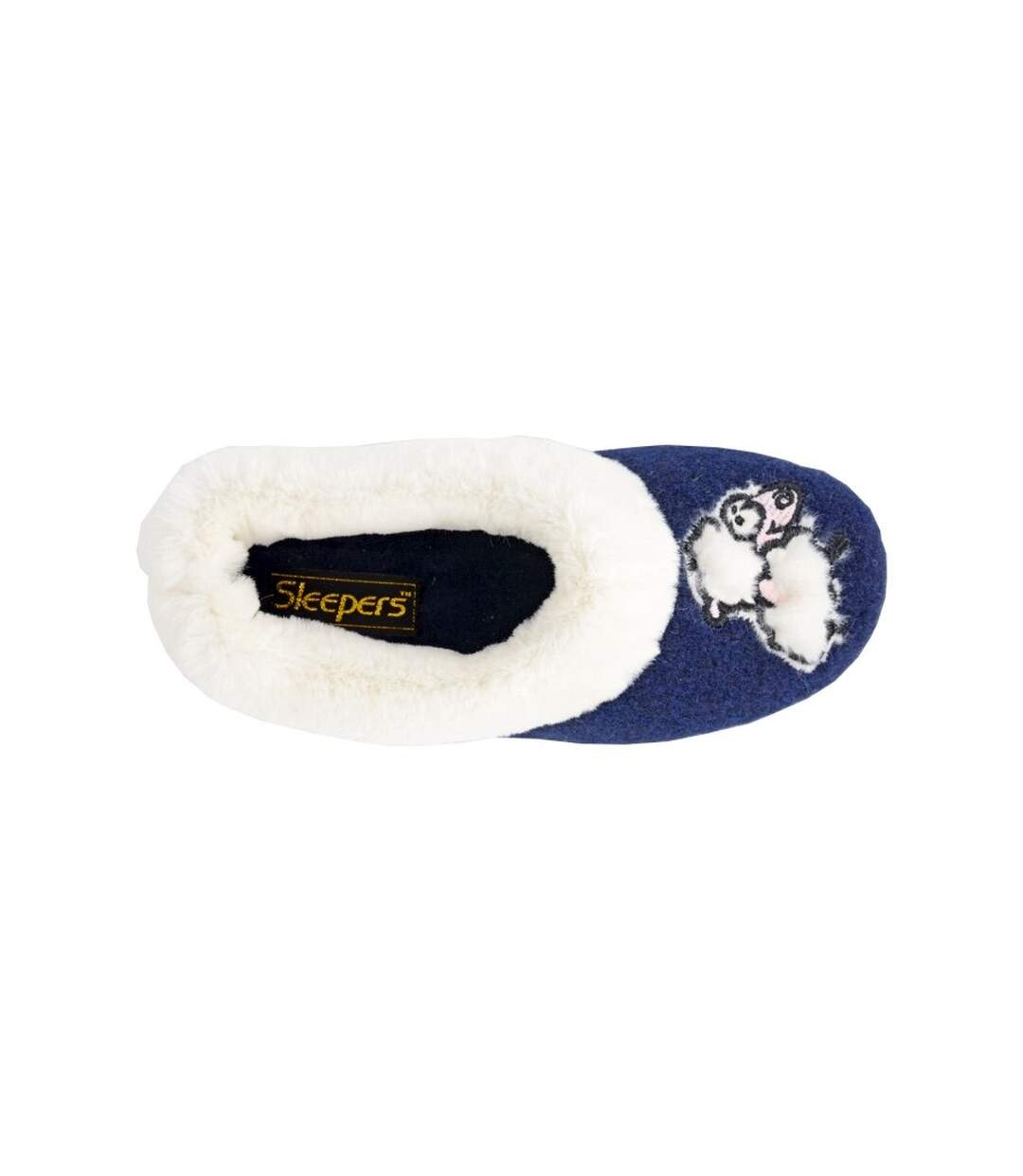 Chaussons nikki femme bleu marine / blanc Sleepers