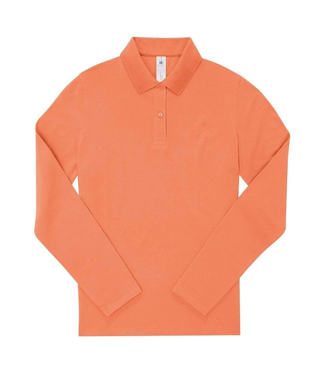 Polo manches longues- Femme - PW464 - orange corail-1