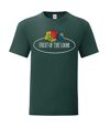Fruit of the Loom Mens Vintage Big Logo T-Shirt (Forest Green) - UTBC4817