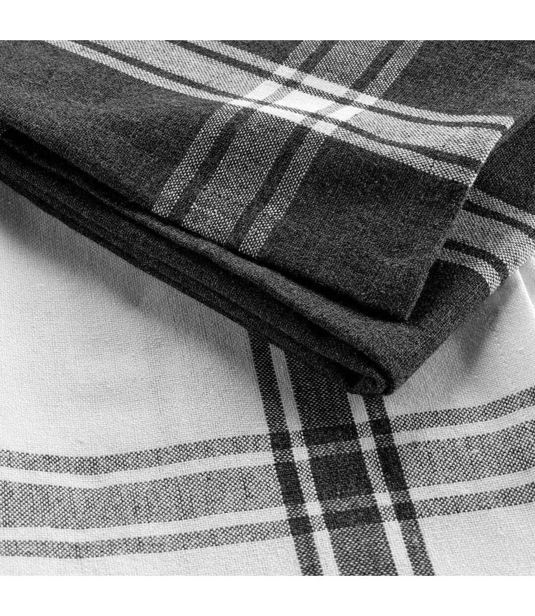 Lot de 2 Torchons Cuisiline 50x70cm Anthracite-2